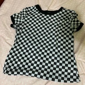 checkerboard shirt
